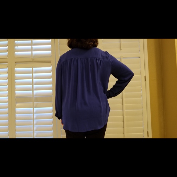 LOFT Royal Blue Blouse - Picture 3 of 3